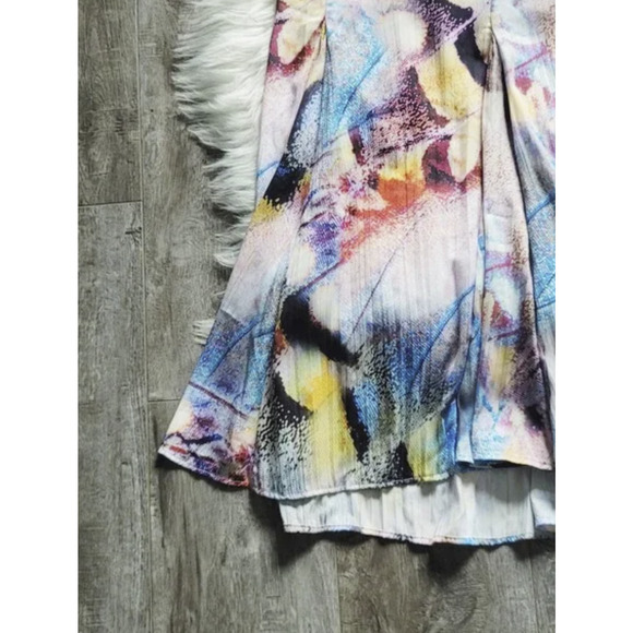 NEW Anthropologie Midi Skirt Multi-Color Print - Size 10 - Picture 6 of 8